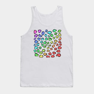 Rainbow Leopard Pattern Tank Top